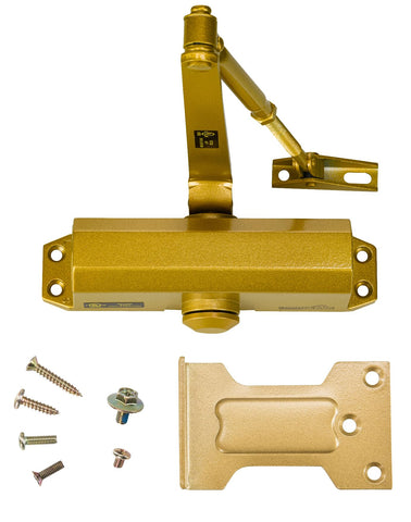 Light/Medium Duty Residential & Light Commercial Auto Door Closer -Boomerang D503 Surface Mounted, Cast Aluminum Closer, Adjustable Closing, Grade 2 & UL 3 Hour Fire Rated