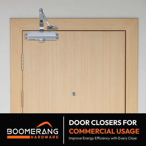 Light/Medium Duty Residential & Light Commercial Auto Door Closer -Boomerang D503 Surface Mounted, Cast Aluminum Closer, Adjustable Closing, Grade 2 & UL 3 Hour Fire Rated