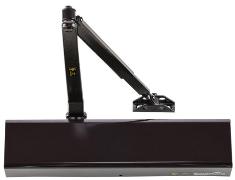 Heavy Duty Designer Automatic Commercial Door Closer - Boomerang Hdwe D8016-Surface Mounted, Grade 1, Cast Aluminum, UL 3 Hour Fire Rated & ADA for high Traffic doorways, Aluminum/Silver (US26D)