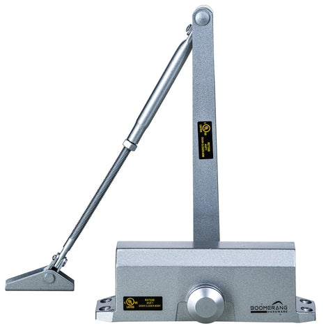 Light/Medium Duty Residential & Light Commercial Auto Door Closer -Boomerang D503 Surface Mounted, Cast Aluminum Closer, Adjustable Closing, Grade 2 & UL 3 Hour Fire Rated